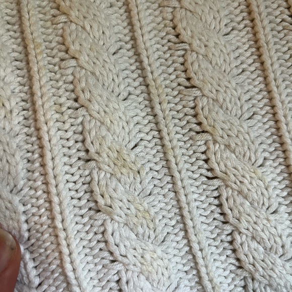 Vintage Banana Republic Cream Cable Knit Cardigan - Picture 7 of 7